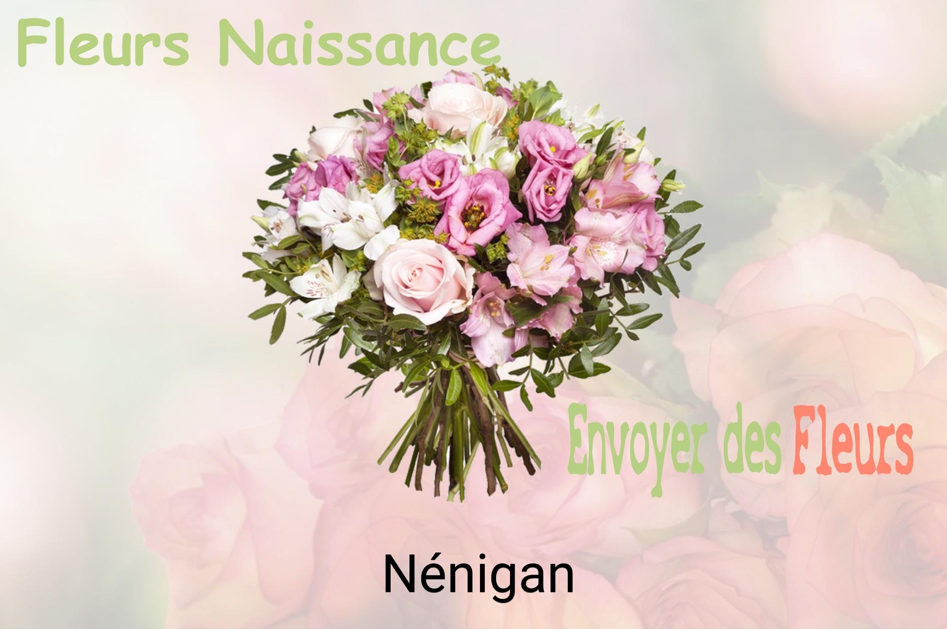 Bouquet de fleurs de naissance livré à Nénigan